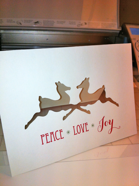 Using the Silhouette to make a Christmas card